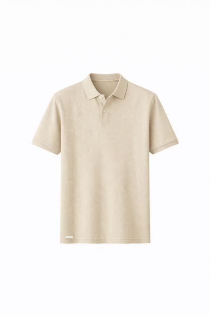 Light Beige Polo by O,Zero