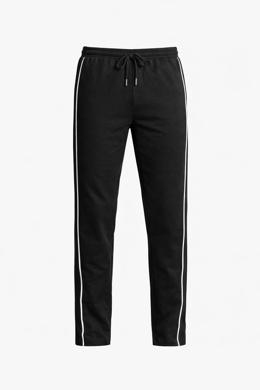 Black Cotton Pants by O,Zero