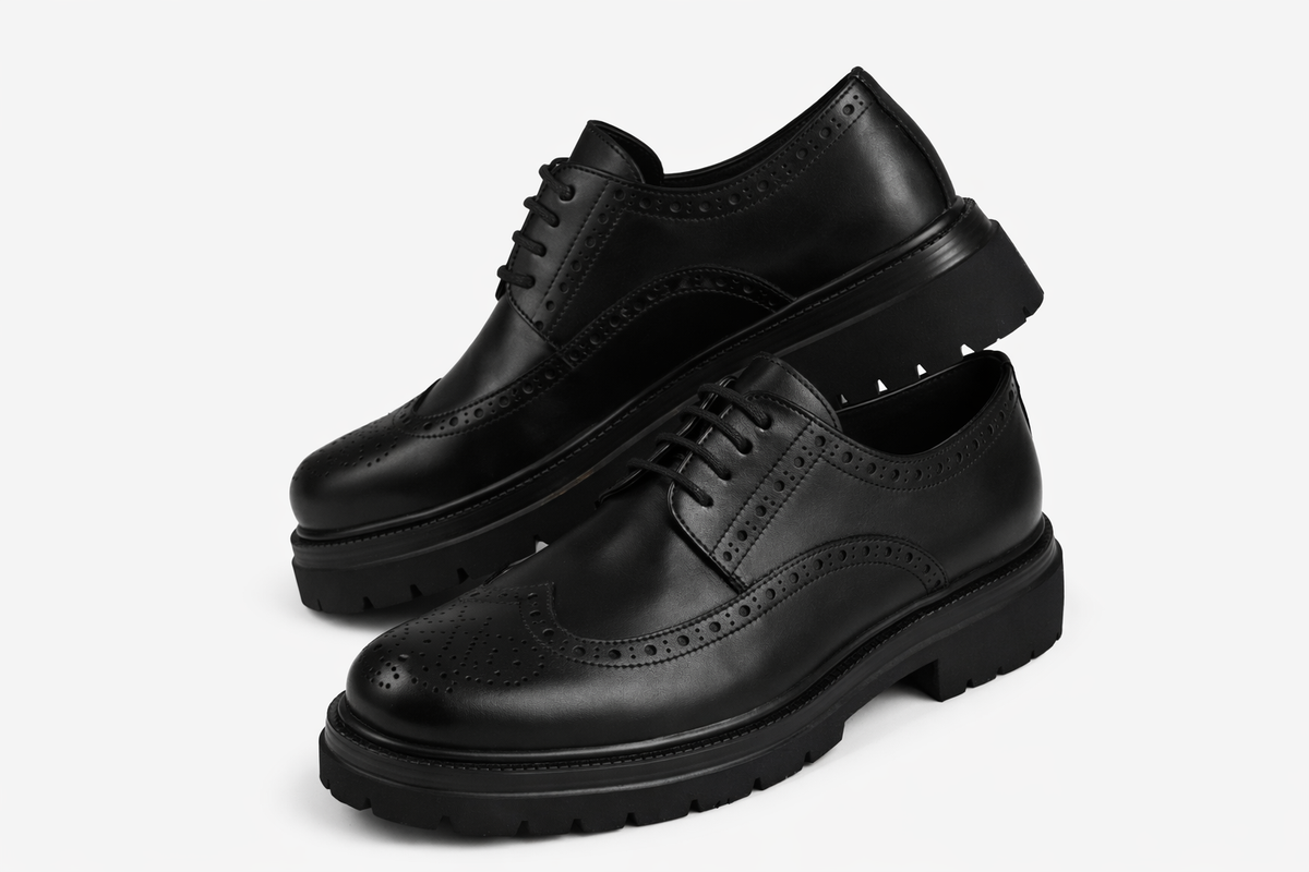 Black Classic Shoes by O,Zero