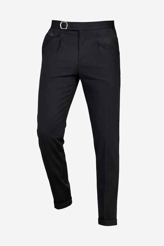 Black High Waist Pants by O,Zero