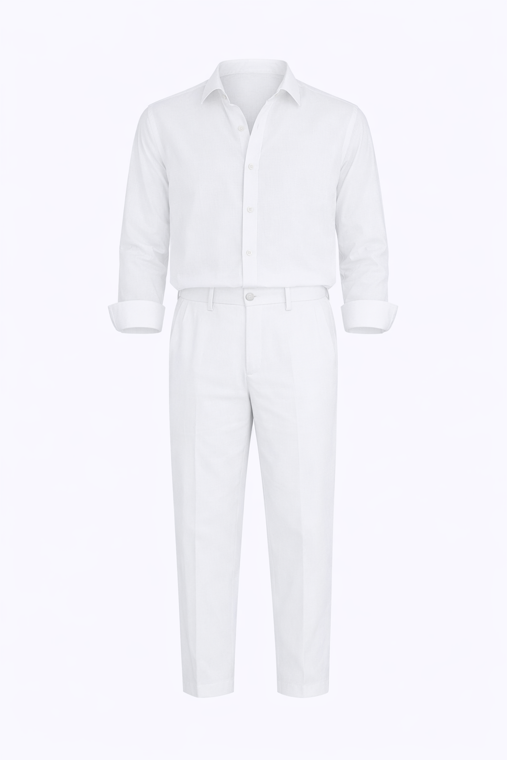 White Long Sleeve Set by O,Zero
