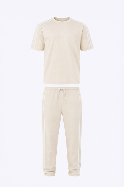 Two Stripes Set in Off-White by O,Zero