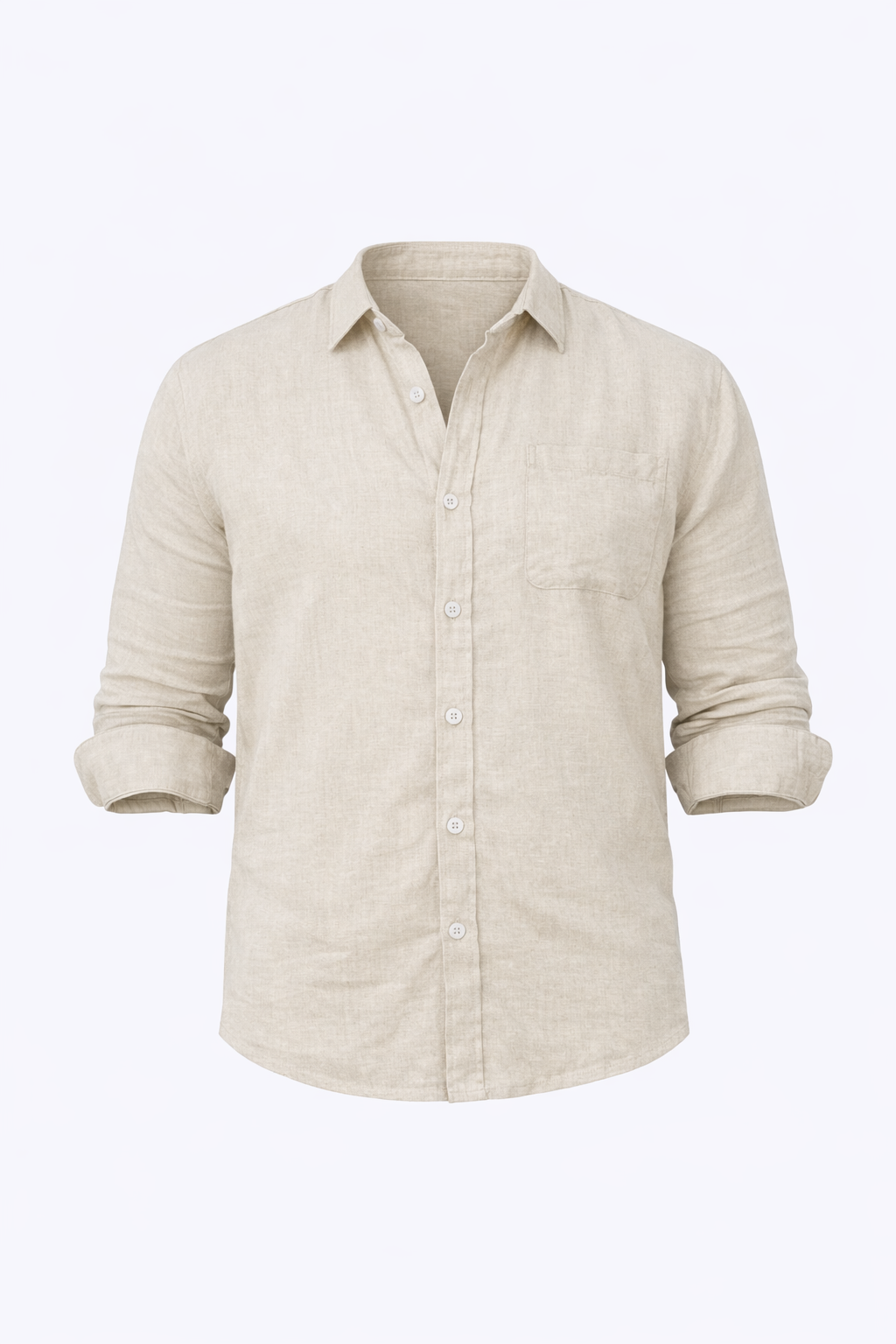 Light Greige Shirt by O,Zero