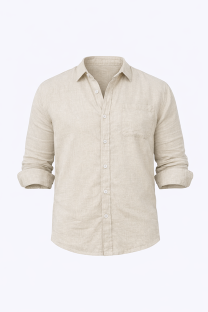 Light Greige Shirt by O,Zero