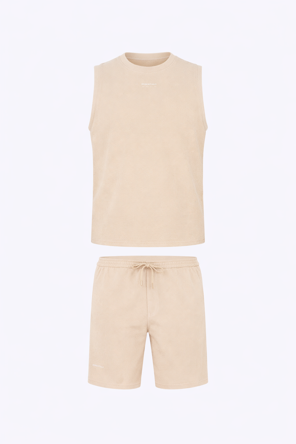 Beige I-Shirt Set by O,Zero