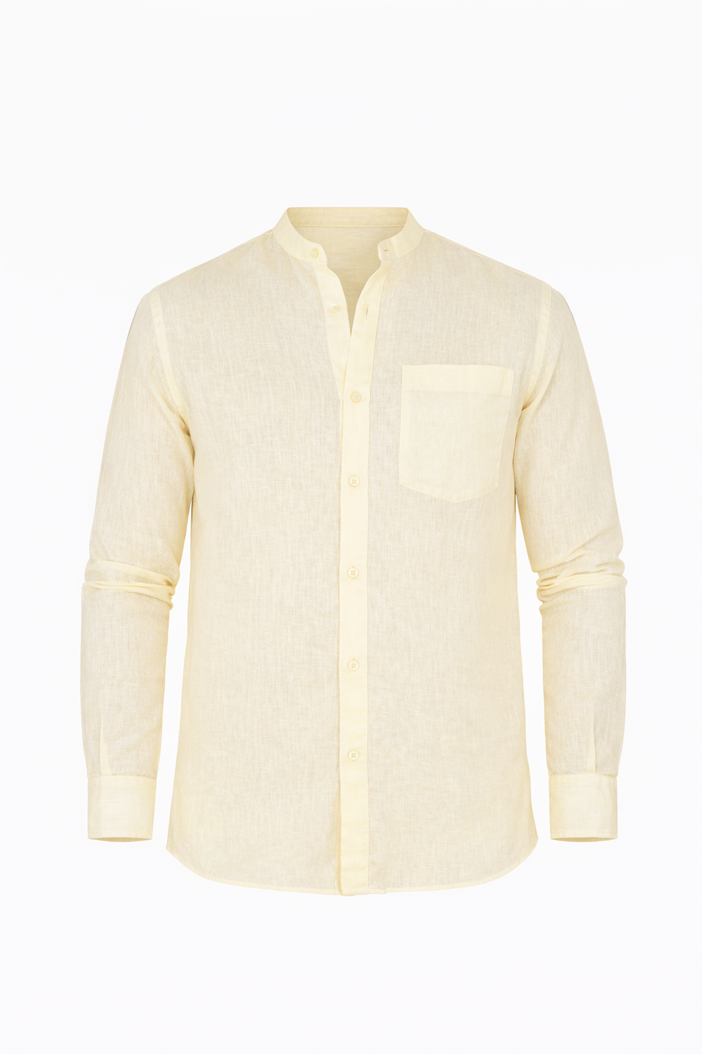 Butter Yellow Lenin Shirt by O,Zero