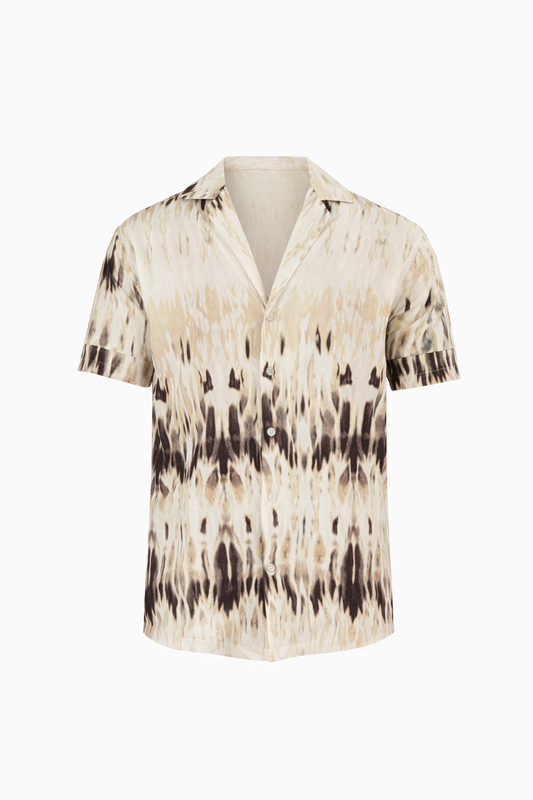 Black and Beige Shirt by O,Zero