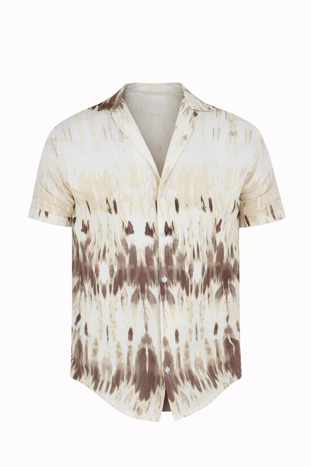 Brown and Beige Shirt by O,Zero