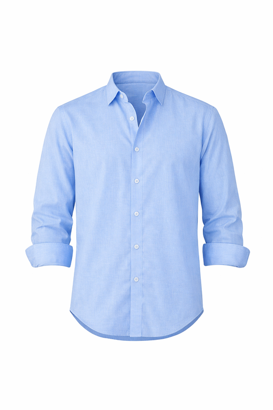 Baby Blue Shirt by O,Zero