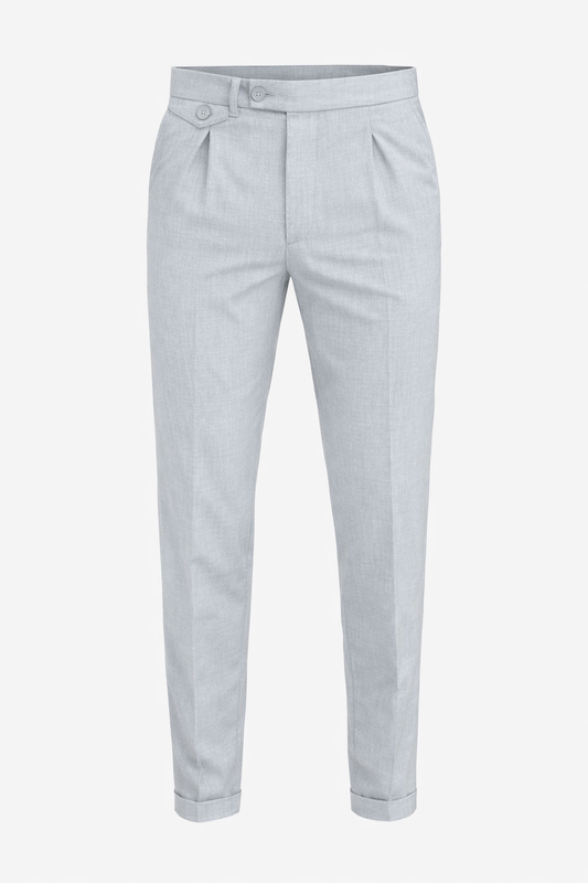 Grey Casual Pants by O,Zero