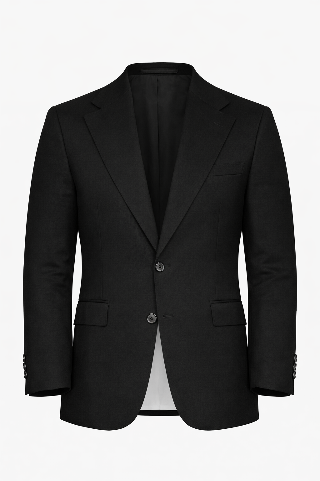 Black Notch Lapel Blazer by O,Zero