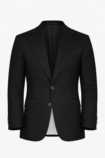 Black Notch Lapel Blazer by O,Zero