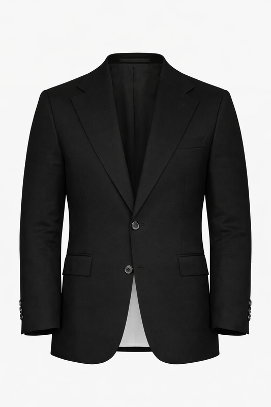 Black Notch Lapel Blazer by O,Zero