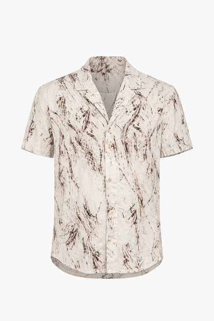 Floral Brown/Beige Shirt by O,Zero