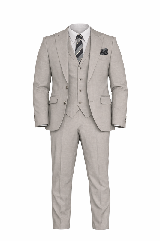 Greige Suit by O,Zero
