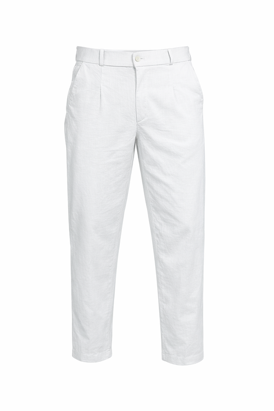 White Linen Pants by O,Zero