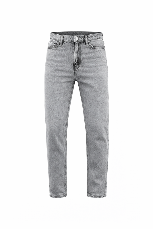 Gray Boyfriend Jeans by O,Zero