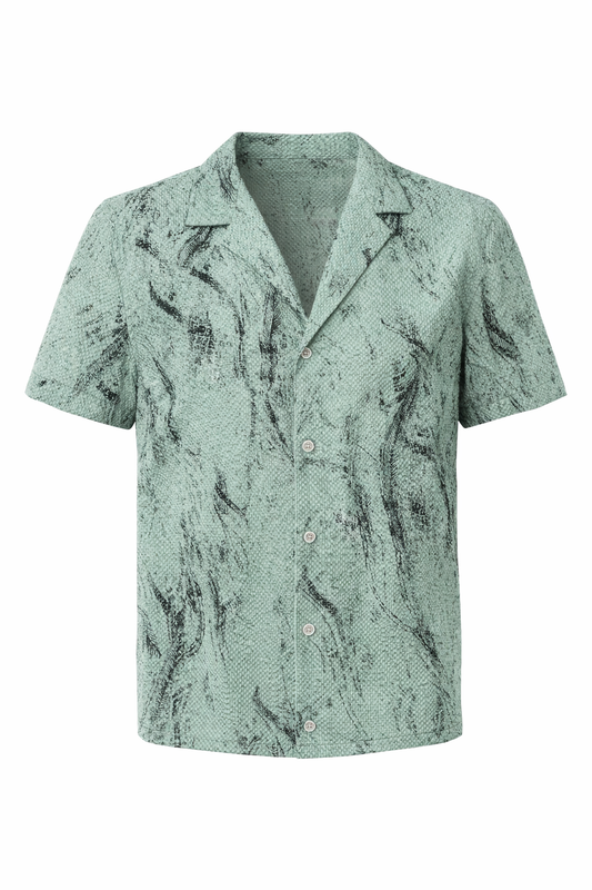 Green/Black Shirt by O,Zero
