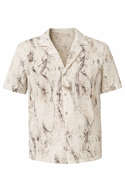 Off-White/Brown Shirt by O,Zero
