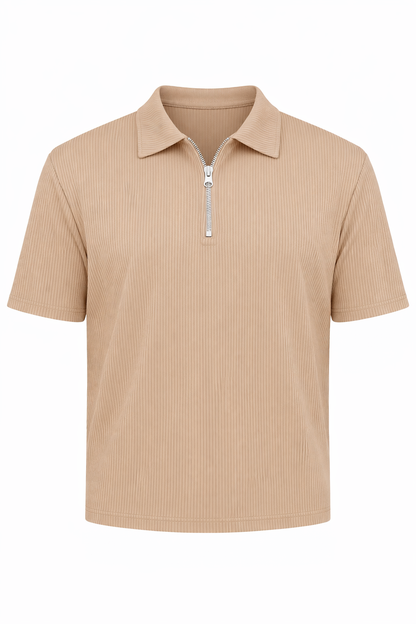 Beige Polo by O,Zero