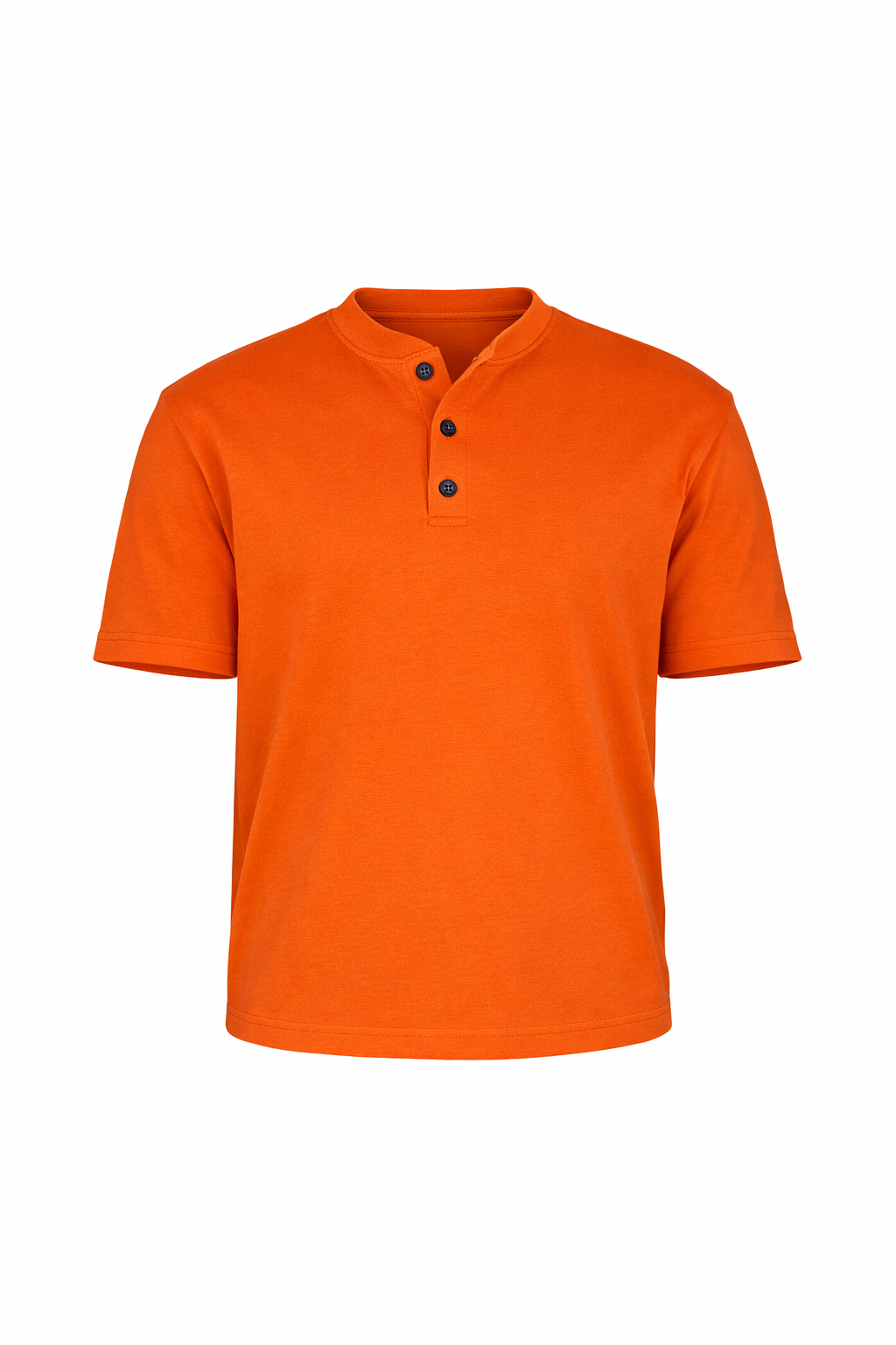 Orange Round Neck T-Shirt by O,Zero
