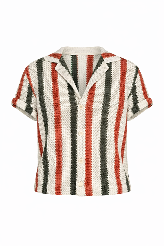 White/Black/Burnt Shirt by O,Zero