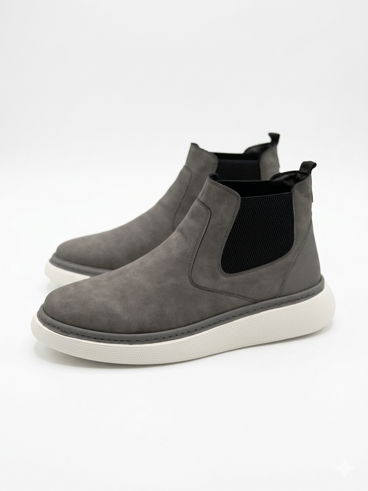 Gray Chelsea O,Zero Boots by O,Zero