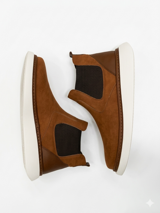 Brown Chelsea O,Zero Boots by O,Zero