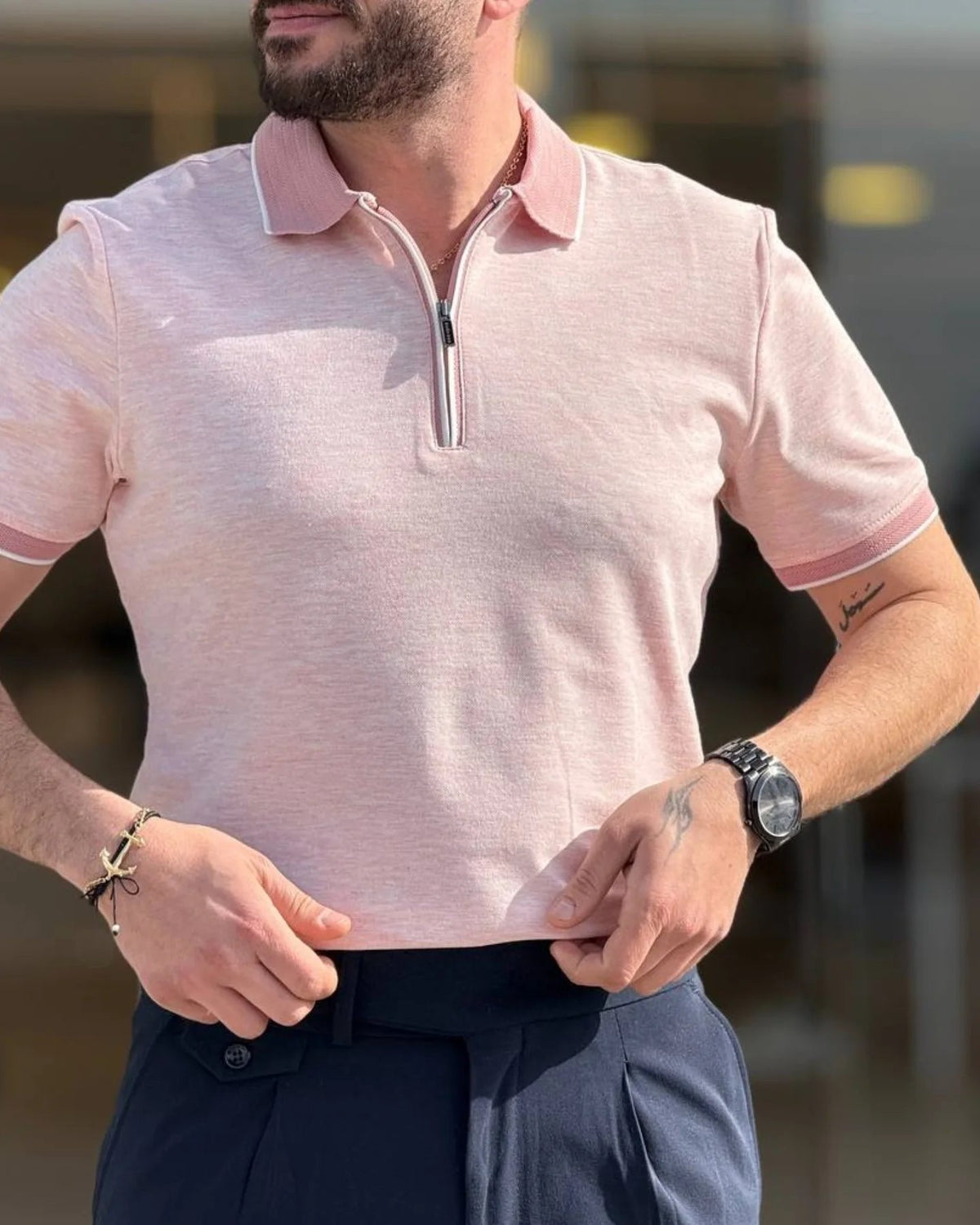 Half Zip Polo — Style 01