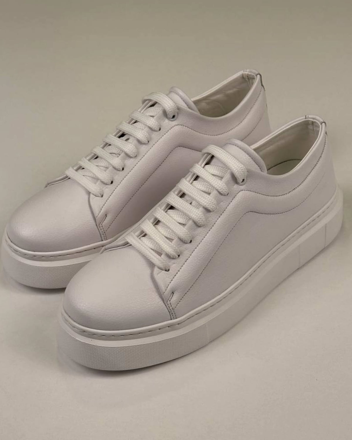 White Leather Sneakers