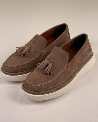 Brown Chamois Loafers — Style 01