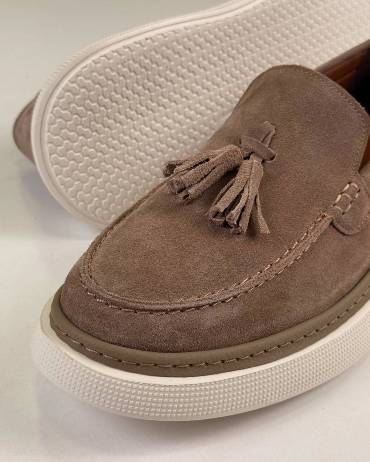 Brown Chamois Loafers — Style 01