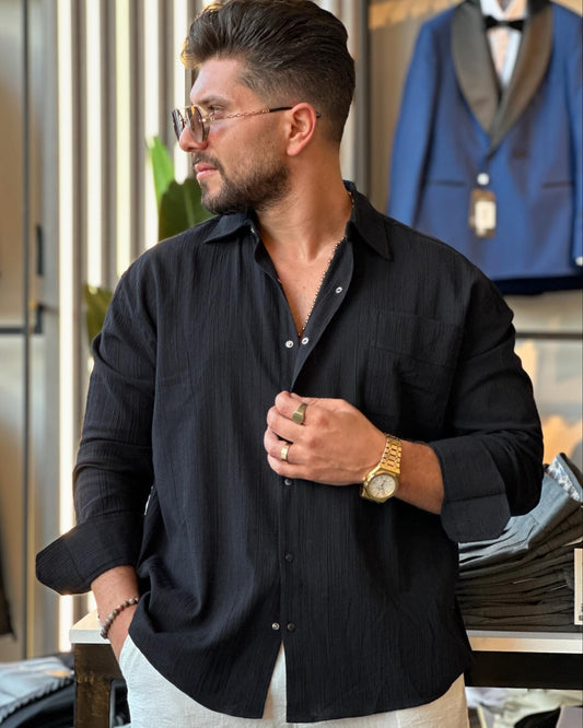Black Oversized Shirt