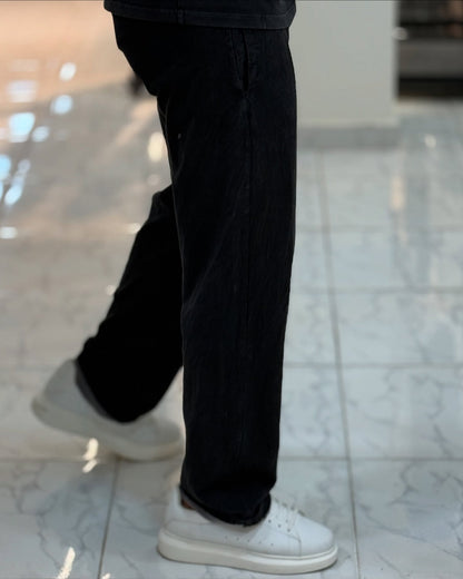Black Round Neck Set — Style 01