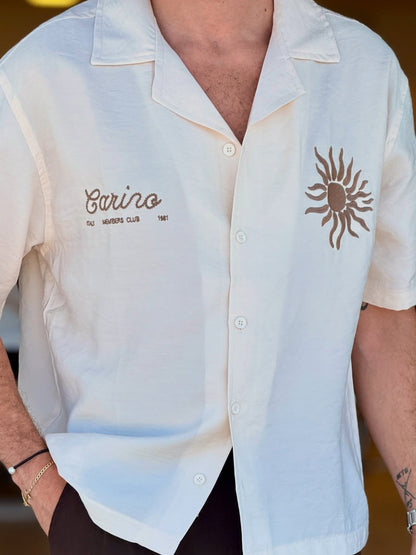 White Patterned Shirt — Style 01