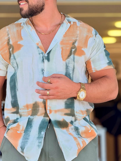 White Patterned Shirt — Style 02