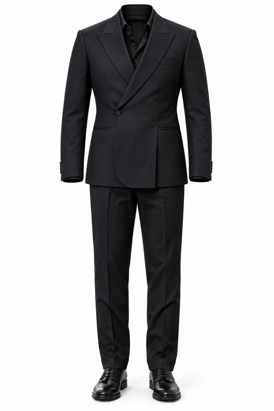 Monochrome Invisible-Form Suit Ensemble by O,Zero