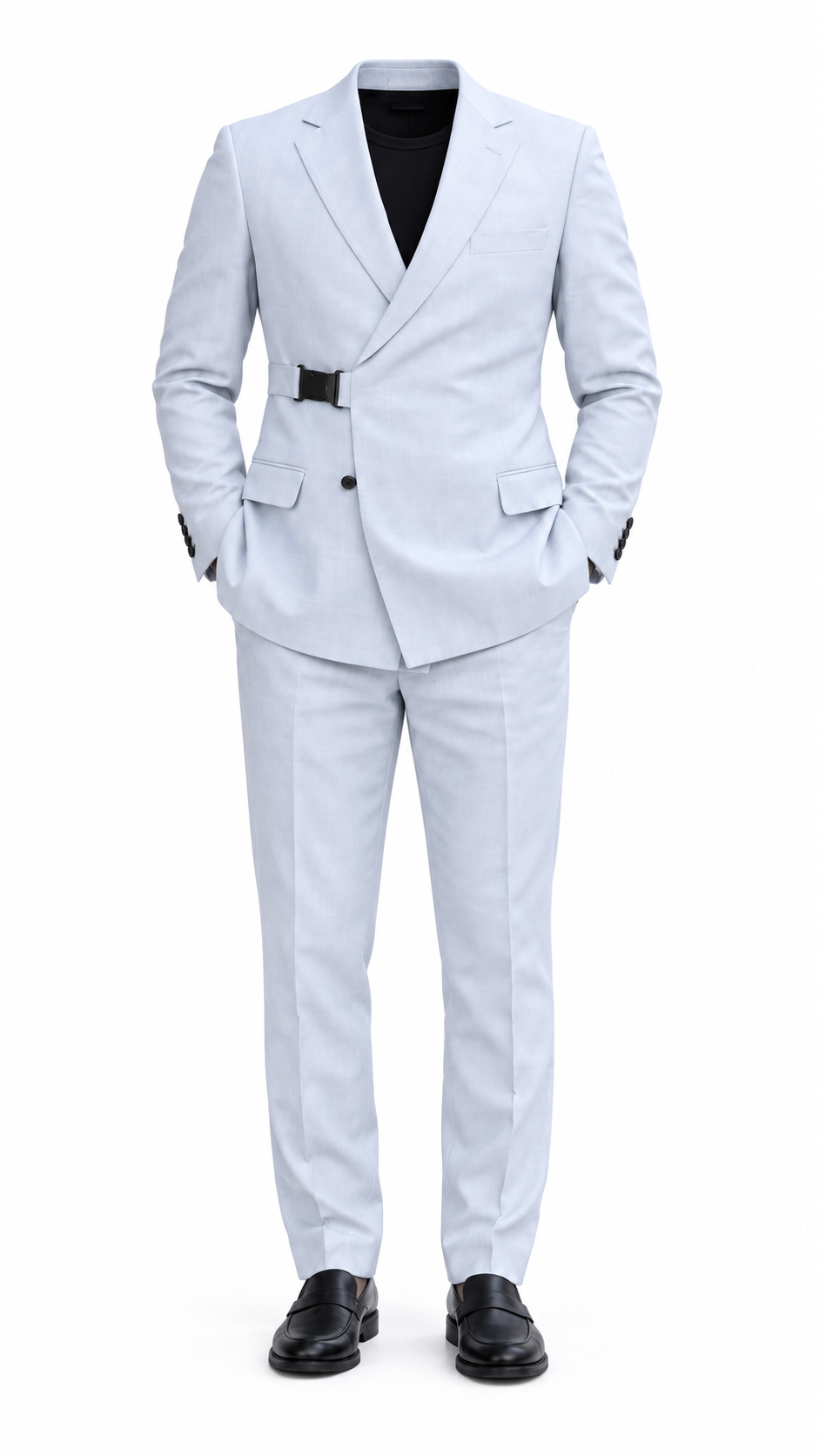 Grey Notch Lapel Suit by O,Zero