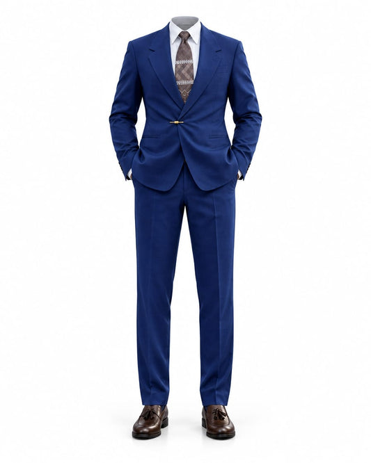 Blue Notch Down Suit by O,Zero