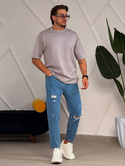 Gray Oversized T-Shirt