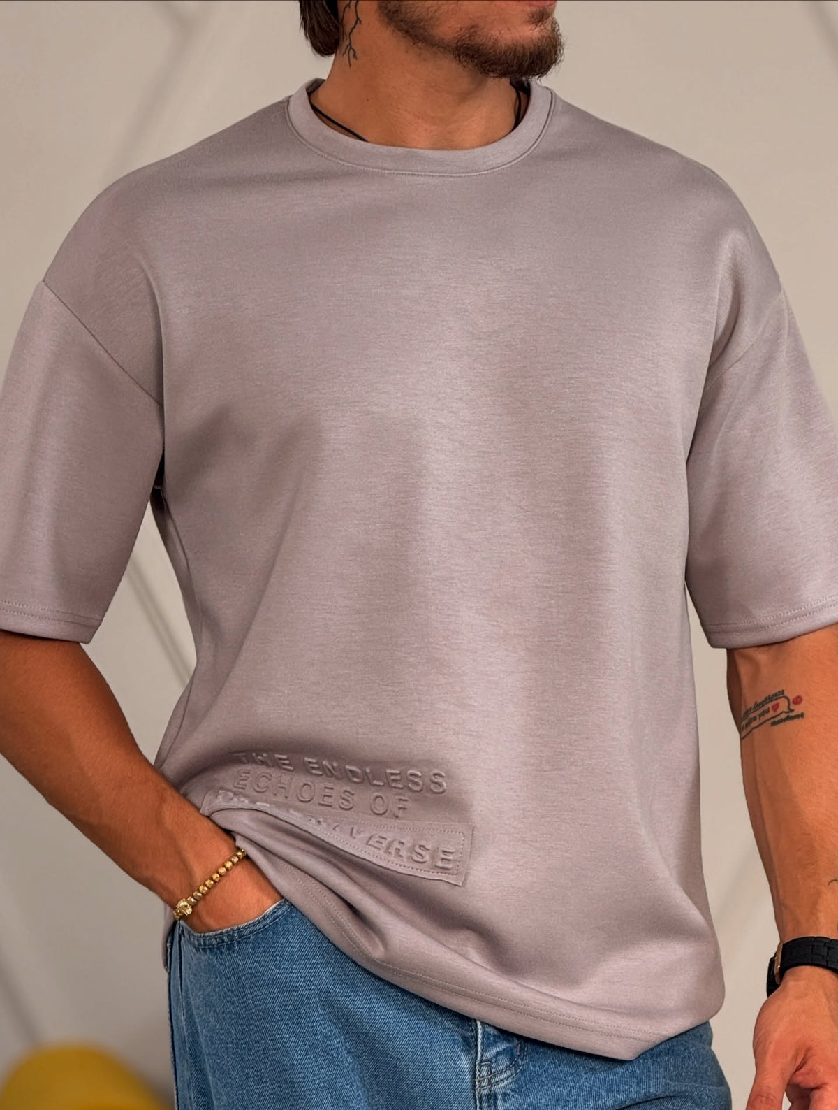 Gray Oversized T-Shirt