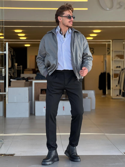 Grey Jacket — Style 03