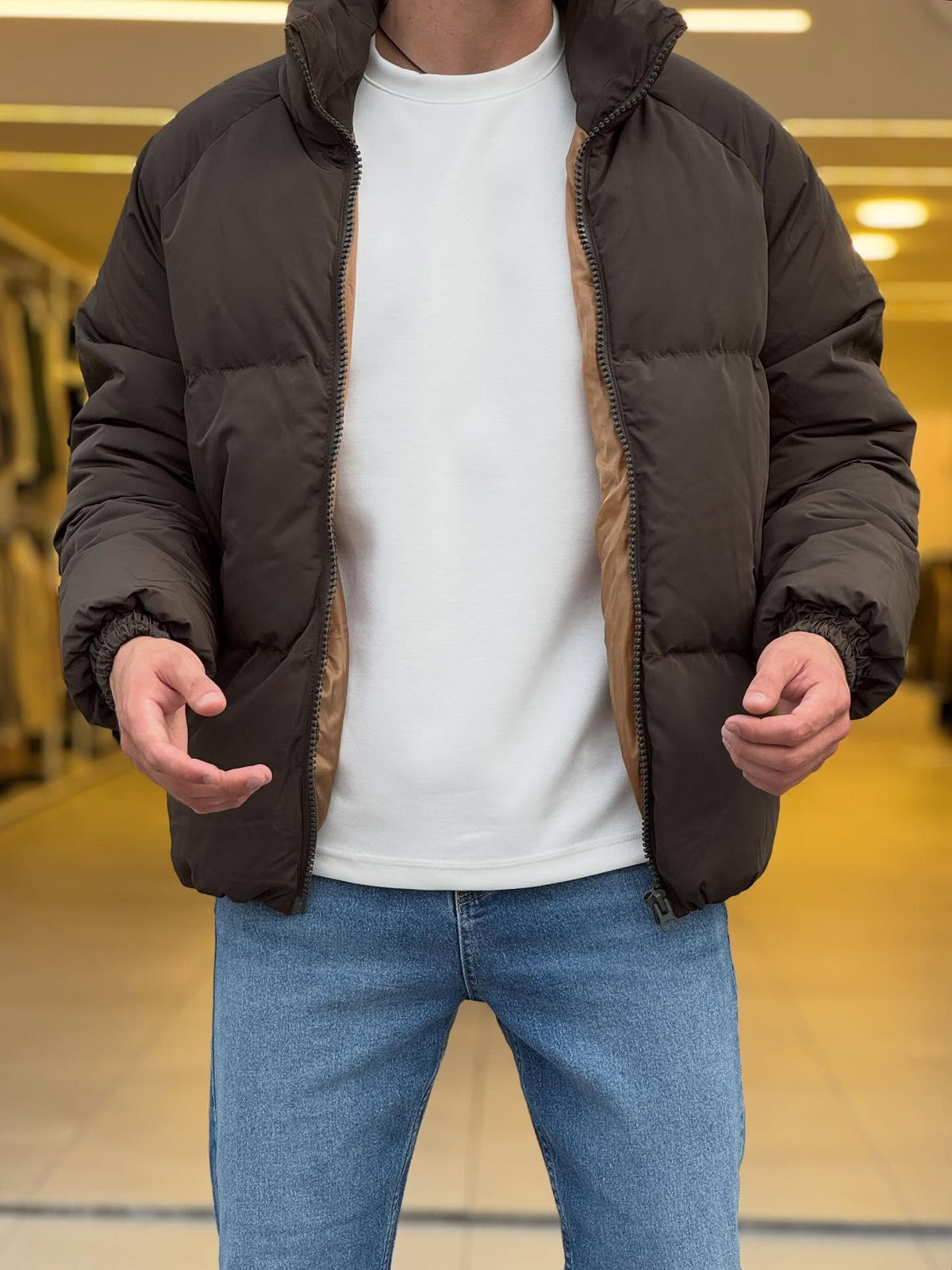 Brown Puffer Jacket