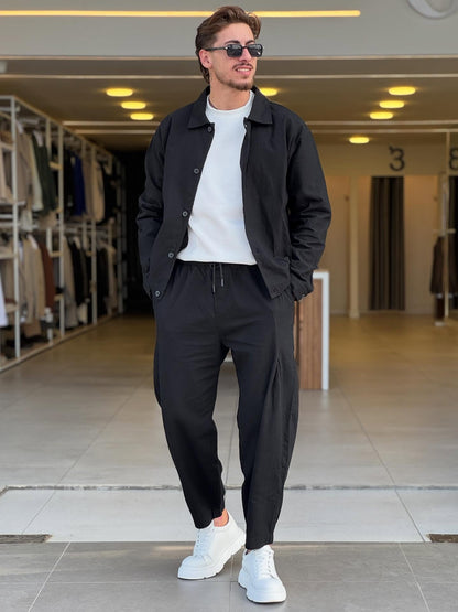 Black Shirt Set — Style 01