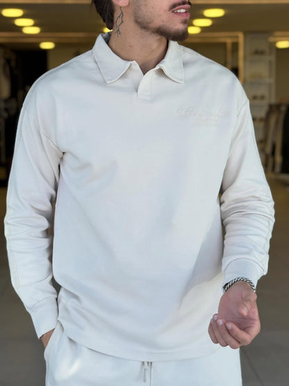 Beige Polo Set — Style 02