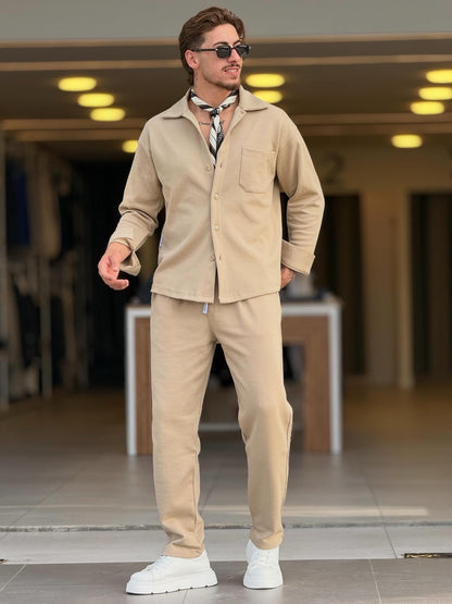 Beige Shirt Set — Style 03