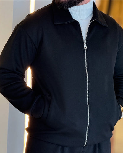 Full Zip Set in Black