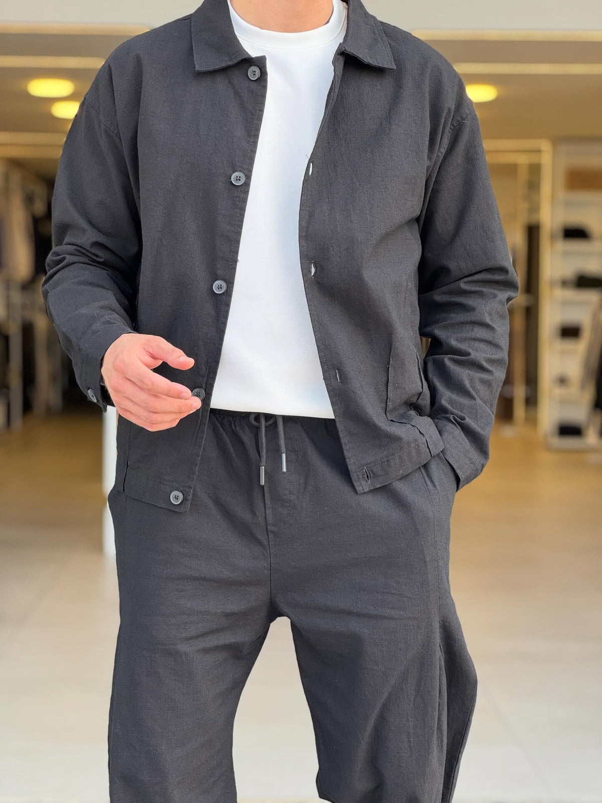 Black Shirt Set — Style 01
