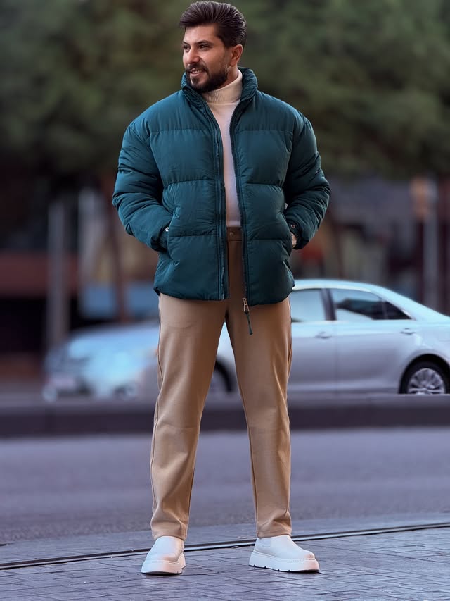 Green Puffer Jacket