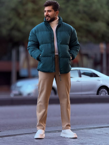 Green Puffer Jacket